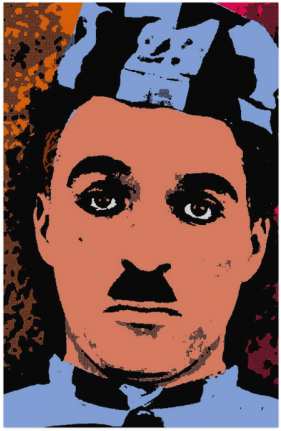 Charlie Chaplin-4 Poster 22*34 - Poster (500x500), Png Download