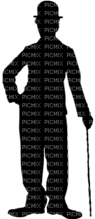 Charlie Chaplin - Chaplin Silhouette (400x313), Png Download