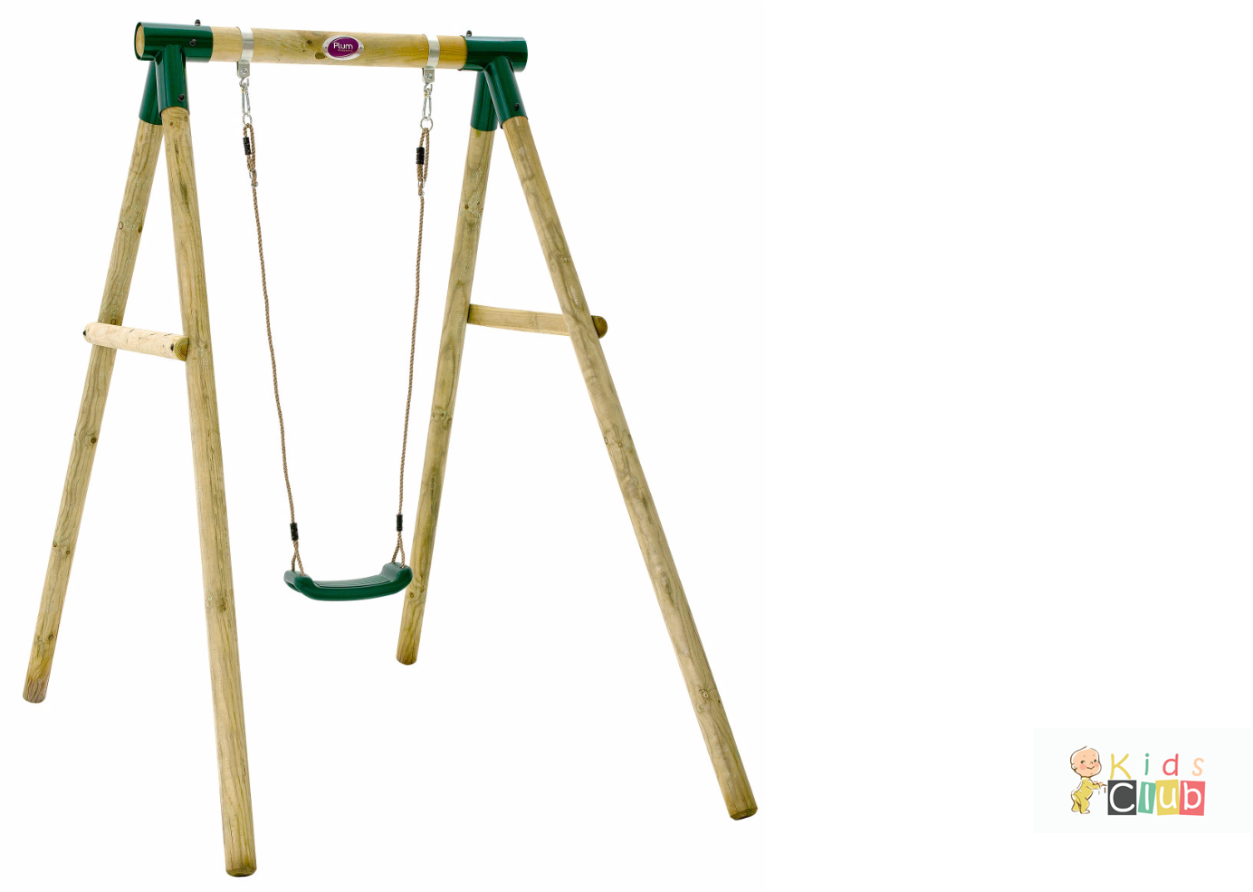 Plum Bush Baby Wooden Garden Swing Set (1920x984), Png Download