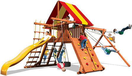 Lion's Den - A - Rainbow Playset Monster Castle (480x260), Png Download