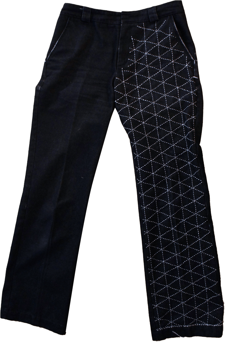 Hand-stitched Sashiko Jeans - Jeans (800x1200), Png Download