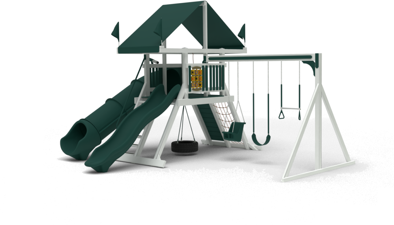 Swing Set Delivered And Installed - Playground Slide (1600x1035), Png Download