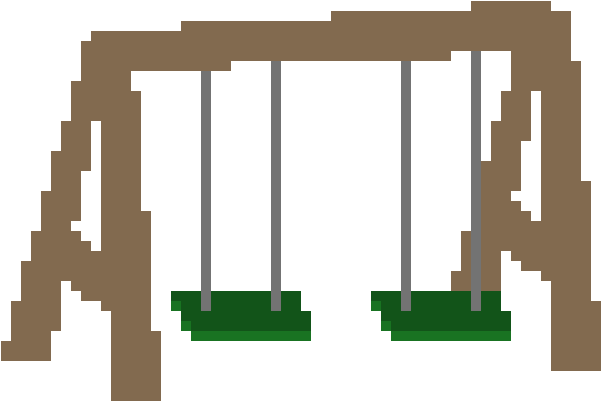Swingset - Pixel Art (780x480), Png Download