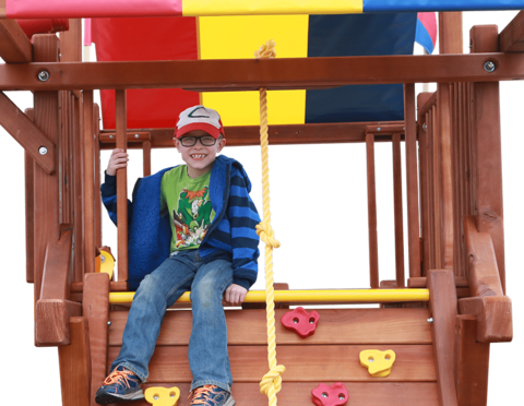 Cozy Rails (143) - Backyard Playworld (480x372), Png Download