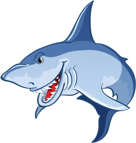 Mako Shark Clipart Animated - Sea Animals Gif Png (453x500), Png Download