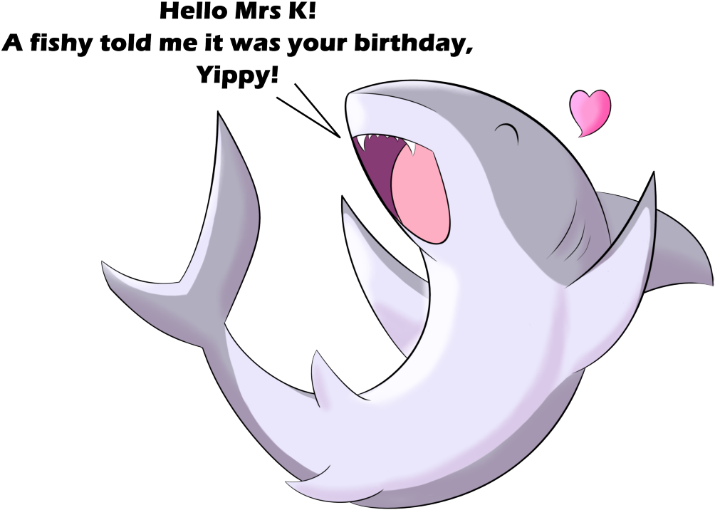 Cute Shark Png - Portable Network Graphics (1240x877), Png Download