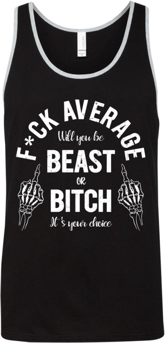 Beast Or Bitch Bodybuilding Tank Tops Crazybodies Clothing - Top (1155x1155), Png Download