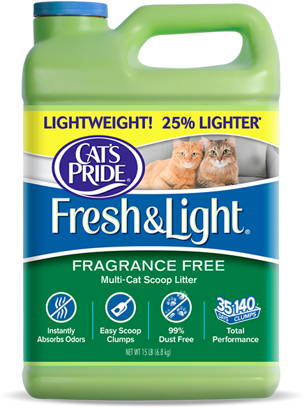 Tough On Odors, Gentle For Sensitive Cats - Cat's Pride Litter (450x600), Png Download