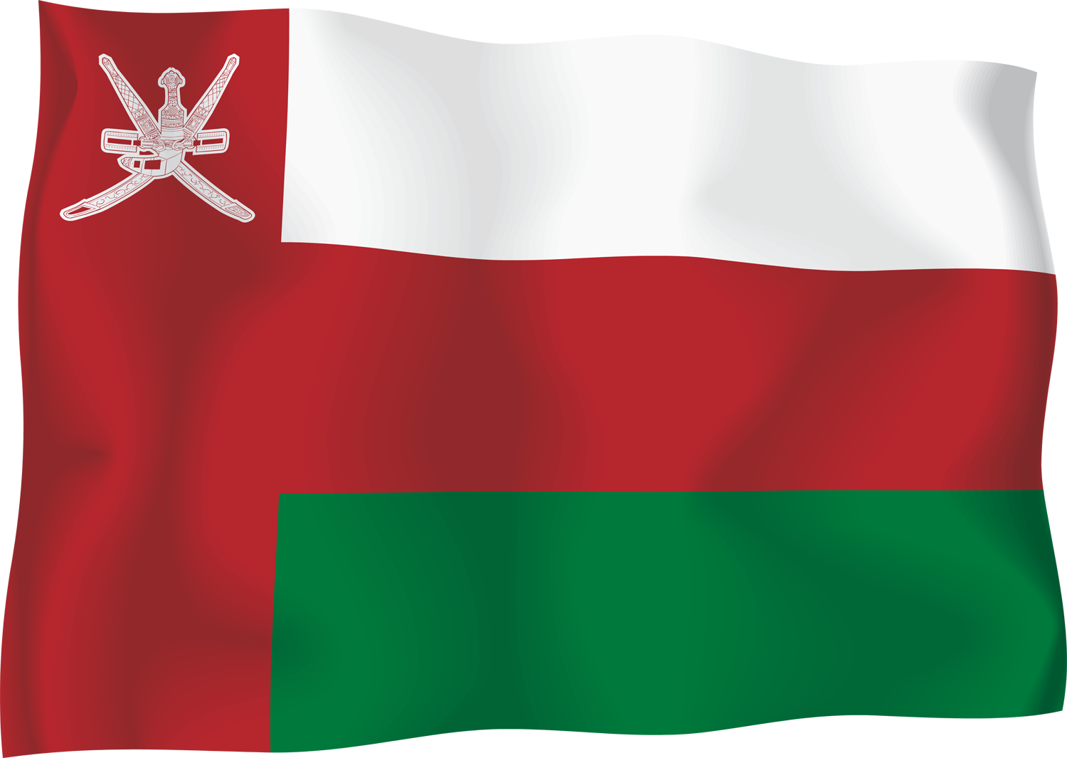 Oman Flag Png - Oman Flag (1500x1065), Png Download
