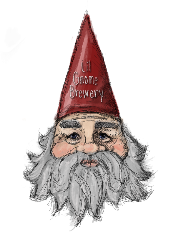 Lil Gnome Brewery Graphic Black And White Download - Brewery (800x800), Png Download