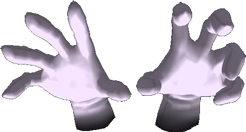 Master Hand & Crazy Hand - Master Hand And Crazy Hand (499x315), Png Download