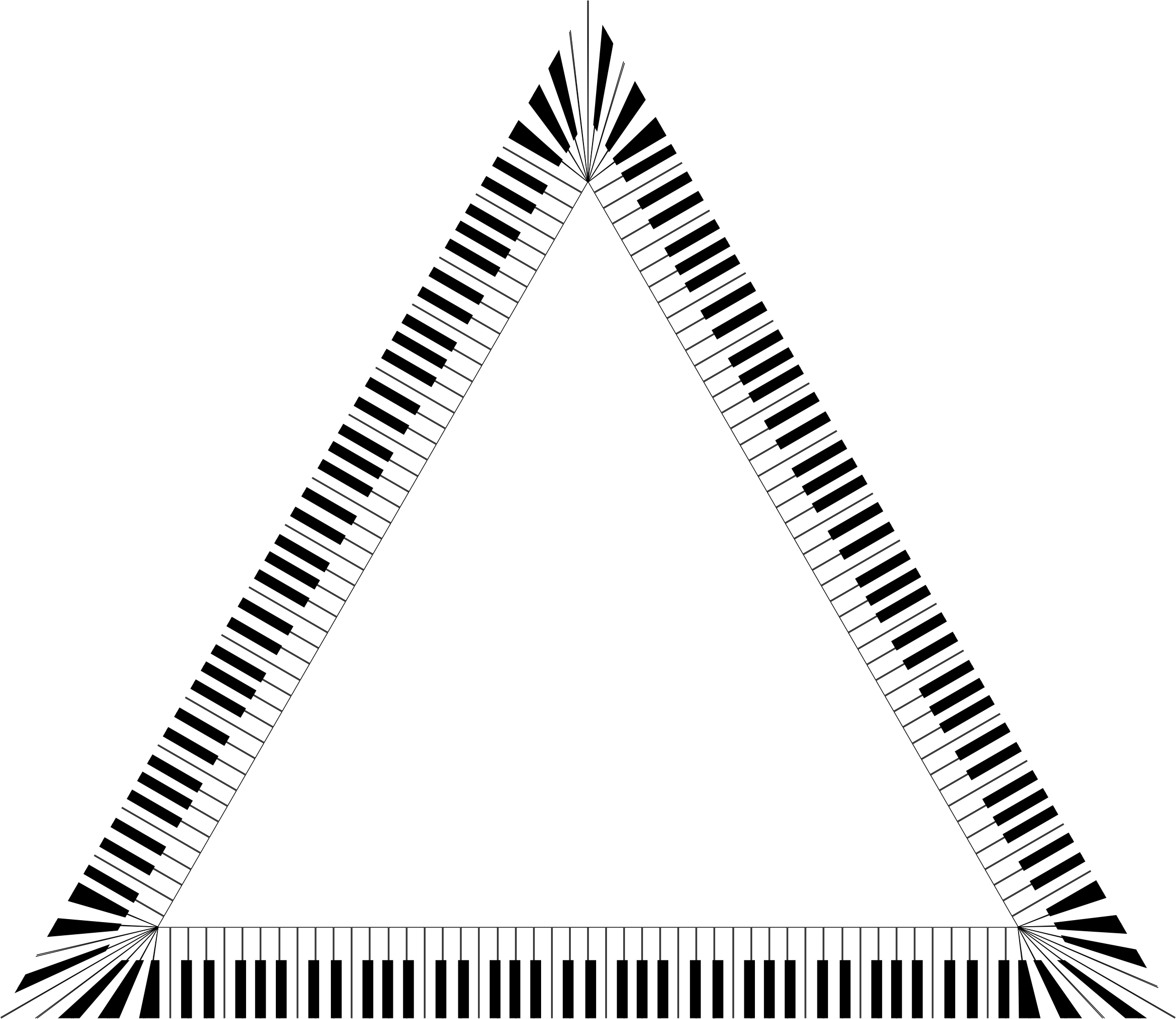 This Free Icons Png Design Of Piano Keys Triangle (2332x2020), Png Download
