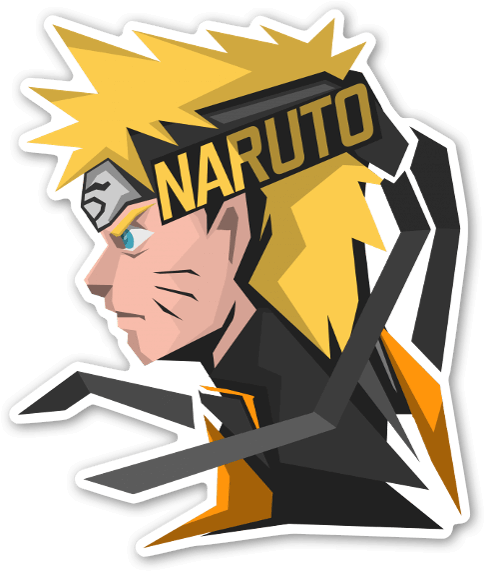 Naruto Sticker - Pop Art Naruto (516x600), Png Download