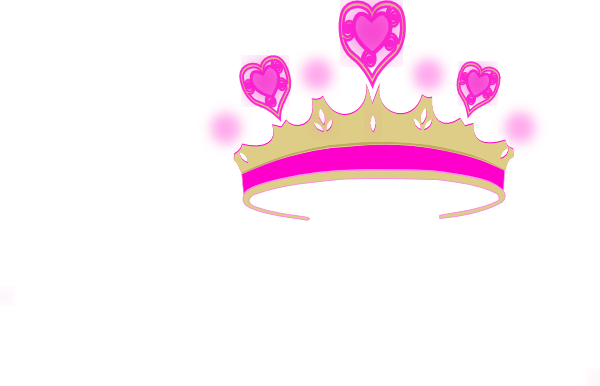 Princess Crown Simple Clip Art At Clipart Library - Coronas De Reina Rosadas Png (600x386), Png Download