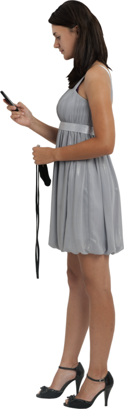 People Png With Hd Resolution Free Download Collection - People With Mobile Png (286x944), Png Download