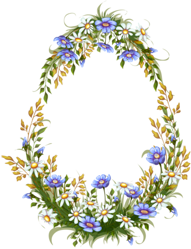 Spring Images, Wreath Watercolor, Ramen, Easter Wreaths, - Carteles Vintage Png (404x500), Png Download