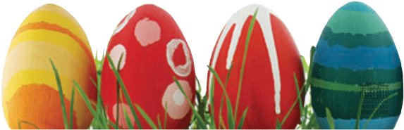 Easter Eggs Png Picture - Easter Eggs Transparent Png (600x219), Png Download