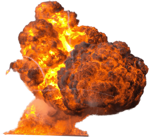Free Png Big Explosion With Fire And Smoke Png Images - Explosion Png (850x566), Png Download