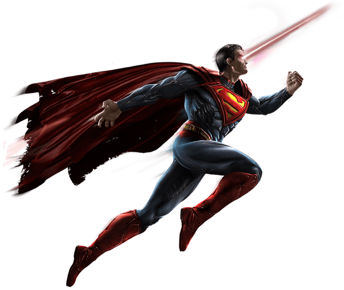 Fighting Superman - Batman Vs Superman Injustice Png (681x574), Png Download