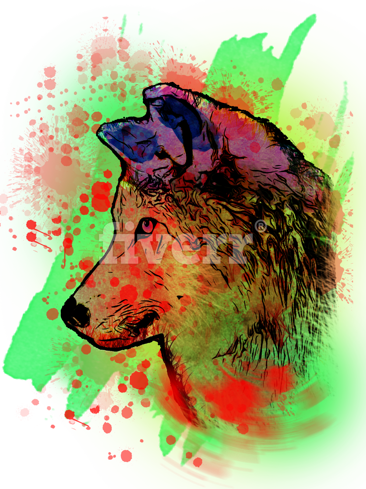 Do Unique Watercolor Tshirt Design For You And Your - Watercolor Painting (1200x1600), Png Download
