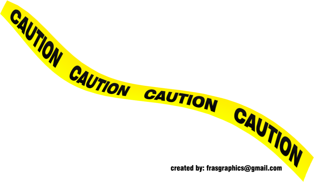 Share This Image - Caution Tape Cartoon Png (1000x582), Png Download