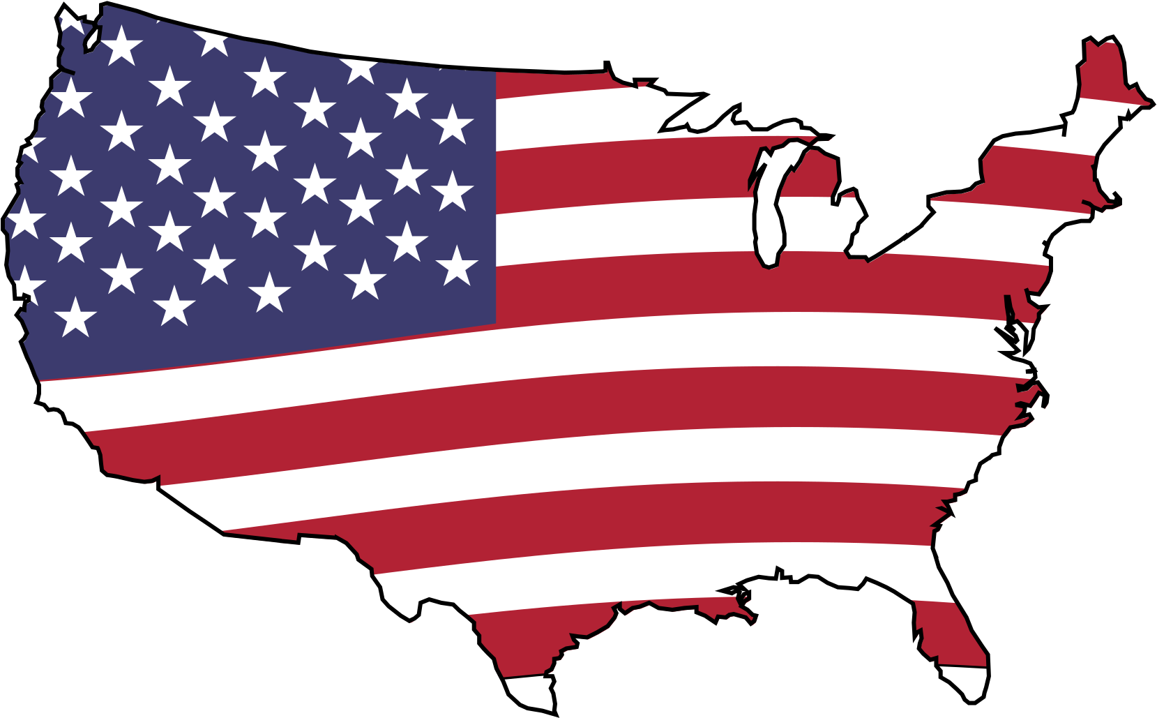 American Flag - Usa Flag (2400x1200), Png Download