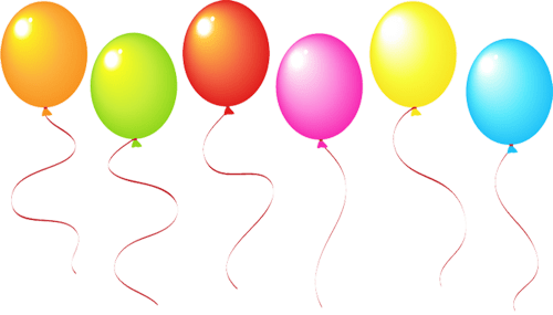 Balloons Png Transparent Images - Balloons Clip Art (500x285), Png Download