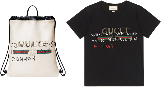 Gucci X Coco Capitán Logo Backpack And T-shirt - Gucci Want To Go Back To Believing (700x382), Png Download