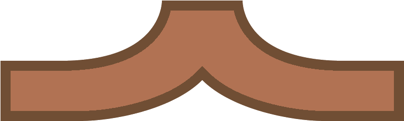 Pyramidal Mustache Icon - Moustache (1600x1600), Png Download