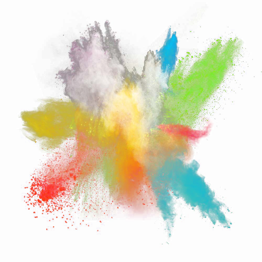 Color Burst Stickers Png (900x900), Png Download