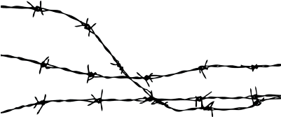 Barbed Wire Silhouette Ai (400x400), Png Download