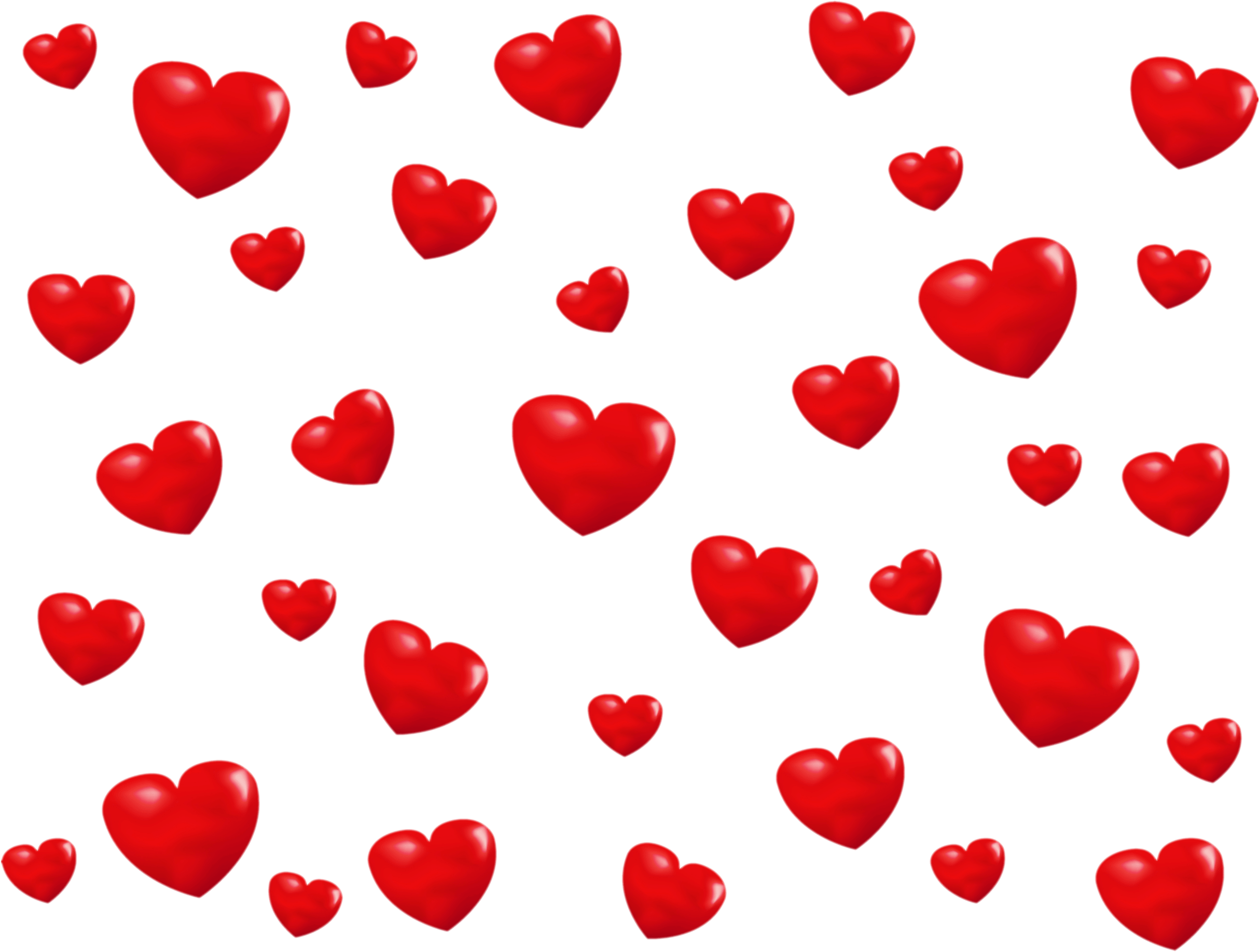 Download - Transparent Background Hearts Png (2500x2008), Png Download