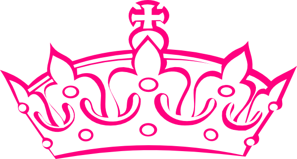Princess Tiara Black And White Clipart - Crown Clipart Black And White (600x322), Png Download