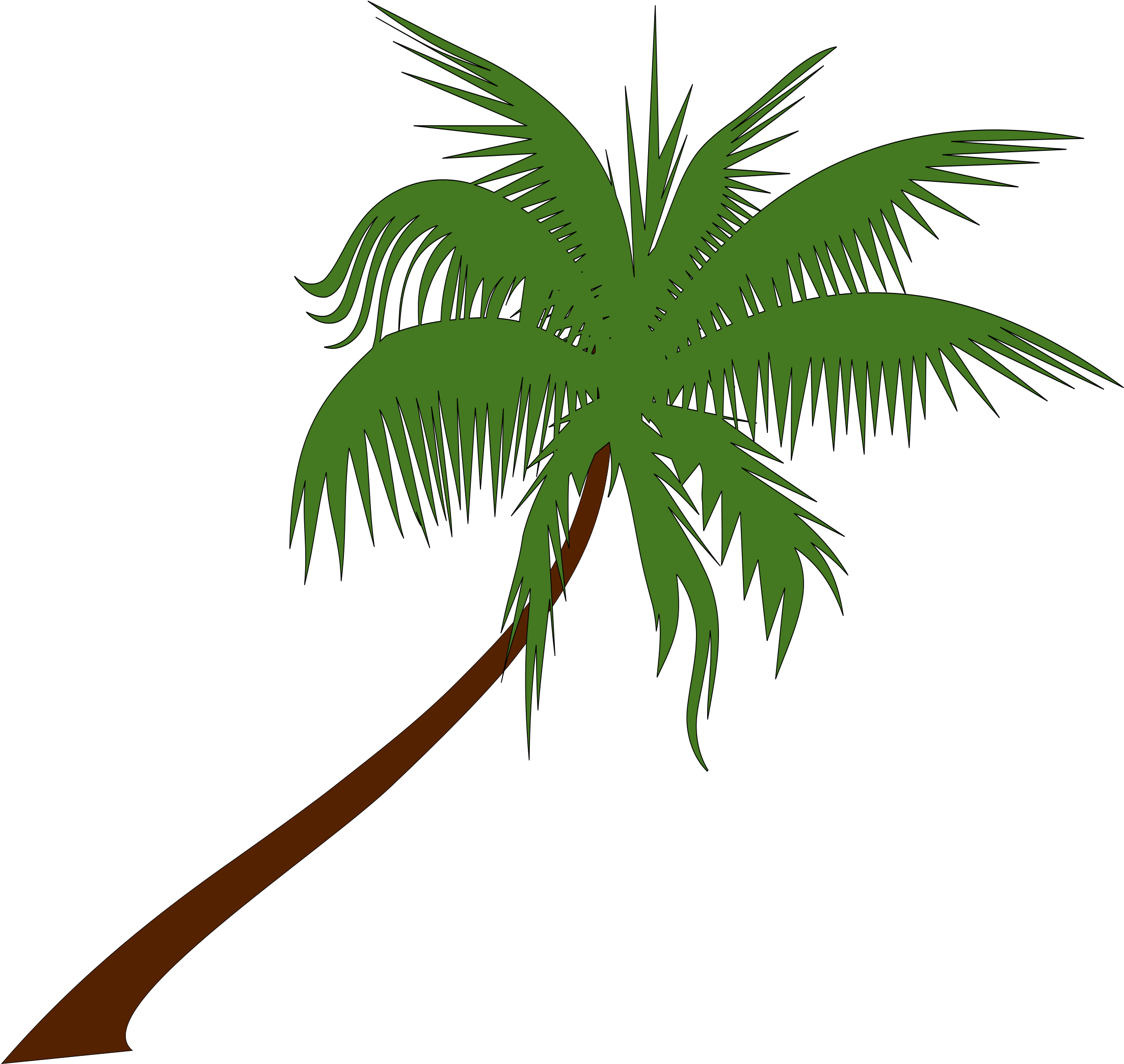 Palm Tree Drawing Png At Getdrawings - Summer Coconut Tree Clip Art (2400x3394), Png Download