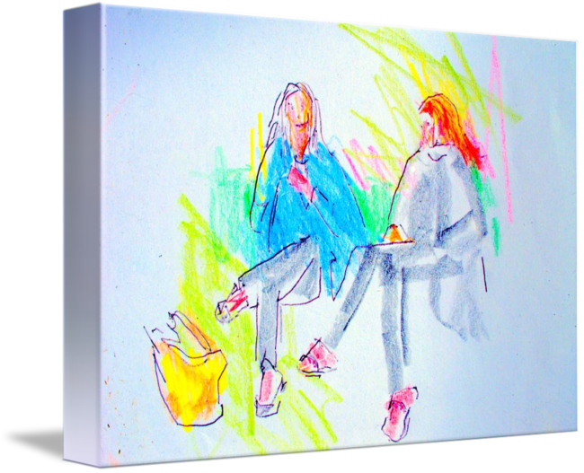 Disney Princesses By Emma Jean Chu Image Free Stock - Gallery-wrapped Canvas Art Print 16 X 11 Entitled Disney (650x527), Png Download