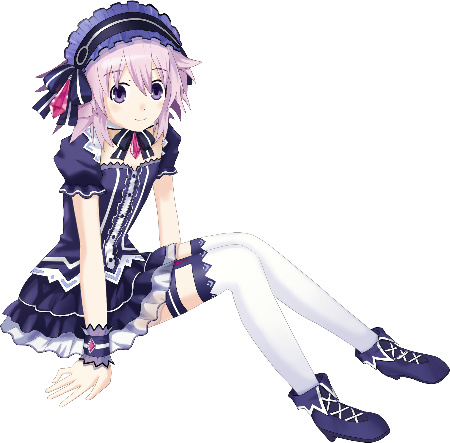 Neptune Cosplaying As Tiara - Neptunia Neptune Fan Art (1513x1489), Png Download