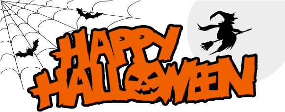 Happy Halloween Banner - Happy Halloween Png (580x236), Png Download