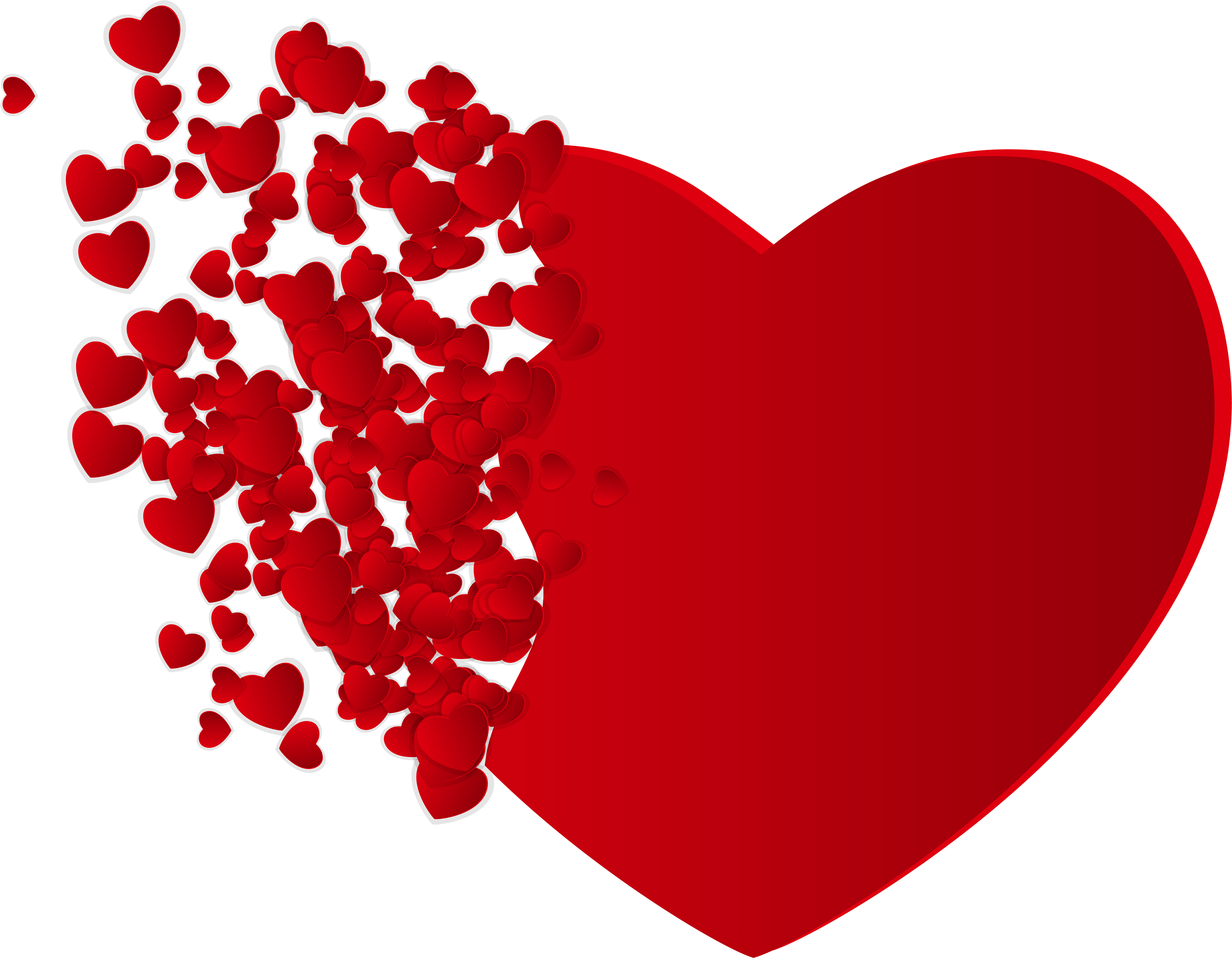 Heart Of Hearts Png Clipart - Happy Valentines Day Hearts (5000x3889), Png Download