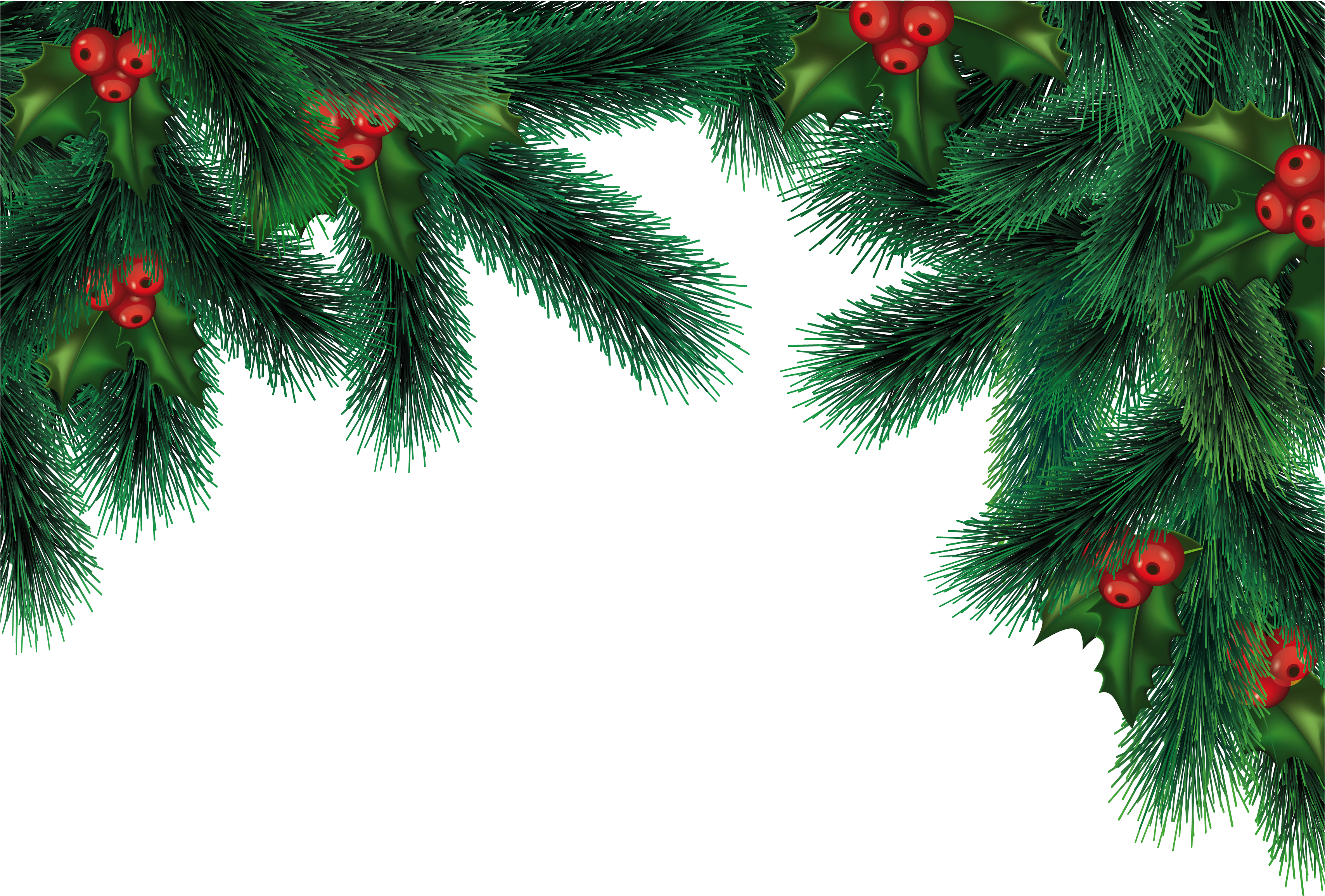Christmas Png Image - Pine Branch Png Christmas (3572x2350), Png Download
