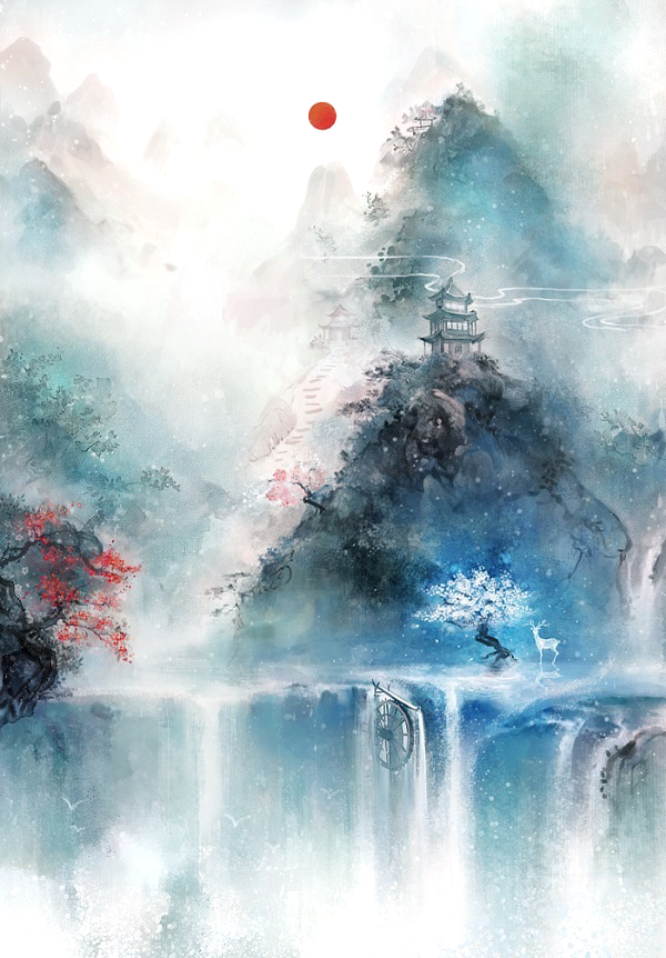 Report Abuse - Beautiful Watercolor (600x862), Png Download