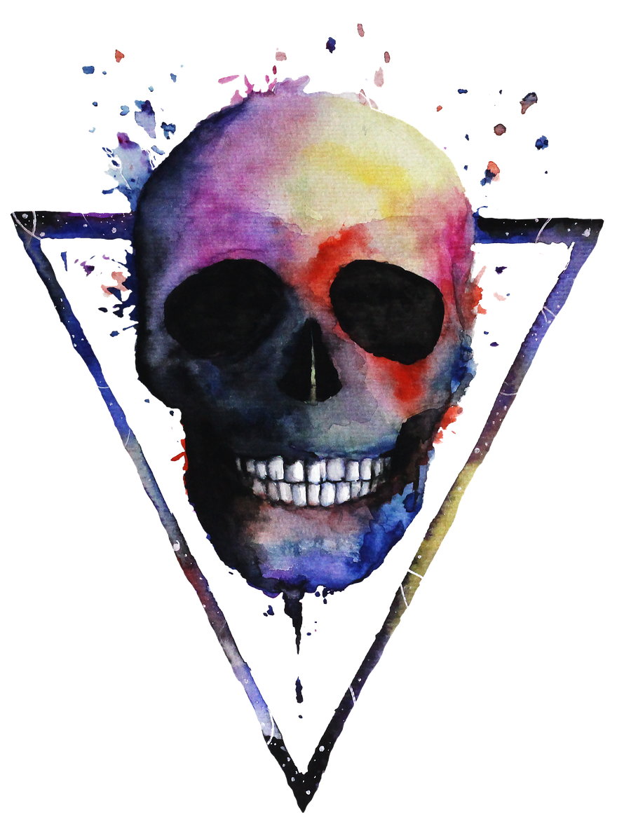 Pictures, Free Photos, Free Images - Cool Watercolor Skulls (905x1280), Png Download
