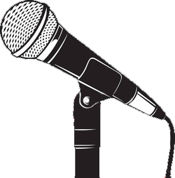 Mic Transparent Jazz - Microphone Singer Clip Art (346x351), Png Download