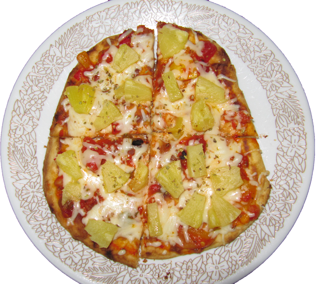 Chapata Pineapple - California-style Pizza (1026x918), Png Download