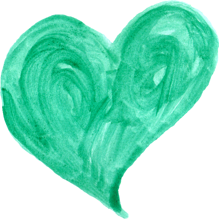 Mob Ultra, Wallpaper Album, Watercolor - Green Water Color Heart (850x850), Png Download