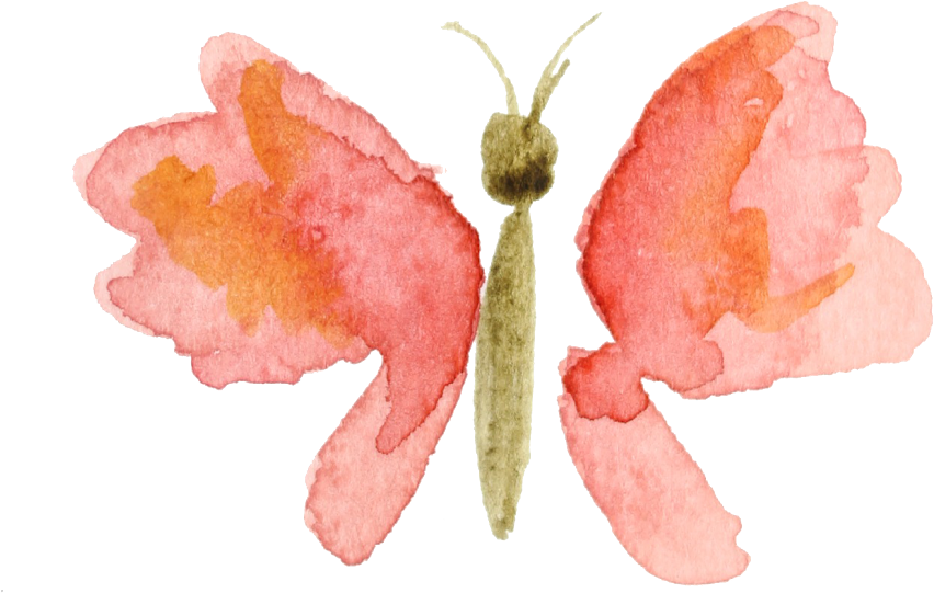 Vector Transparent Download Free May Desktop Calendar - Transparent Watercolor Butterfly (1024x996), Png Download