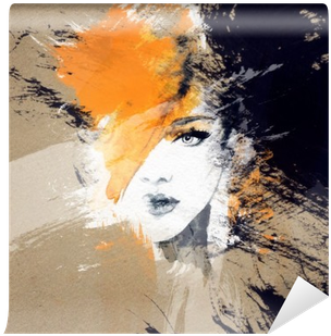 Woman Portrait - Abstract Watercolor Paintings Of Portraits (400x400), Png Download