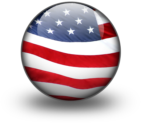 Icon Svg American - Usa Flag Icon Png (458x399), Png Download
