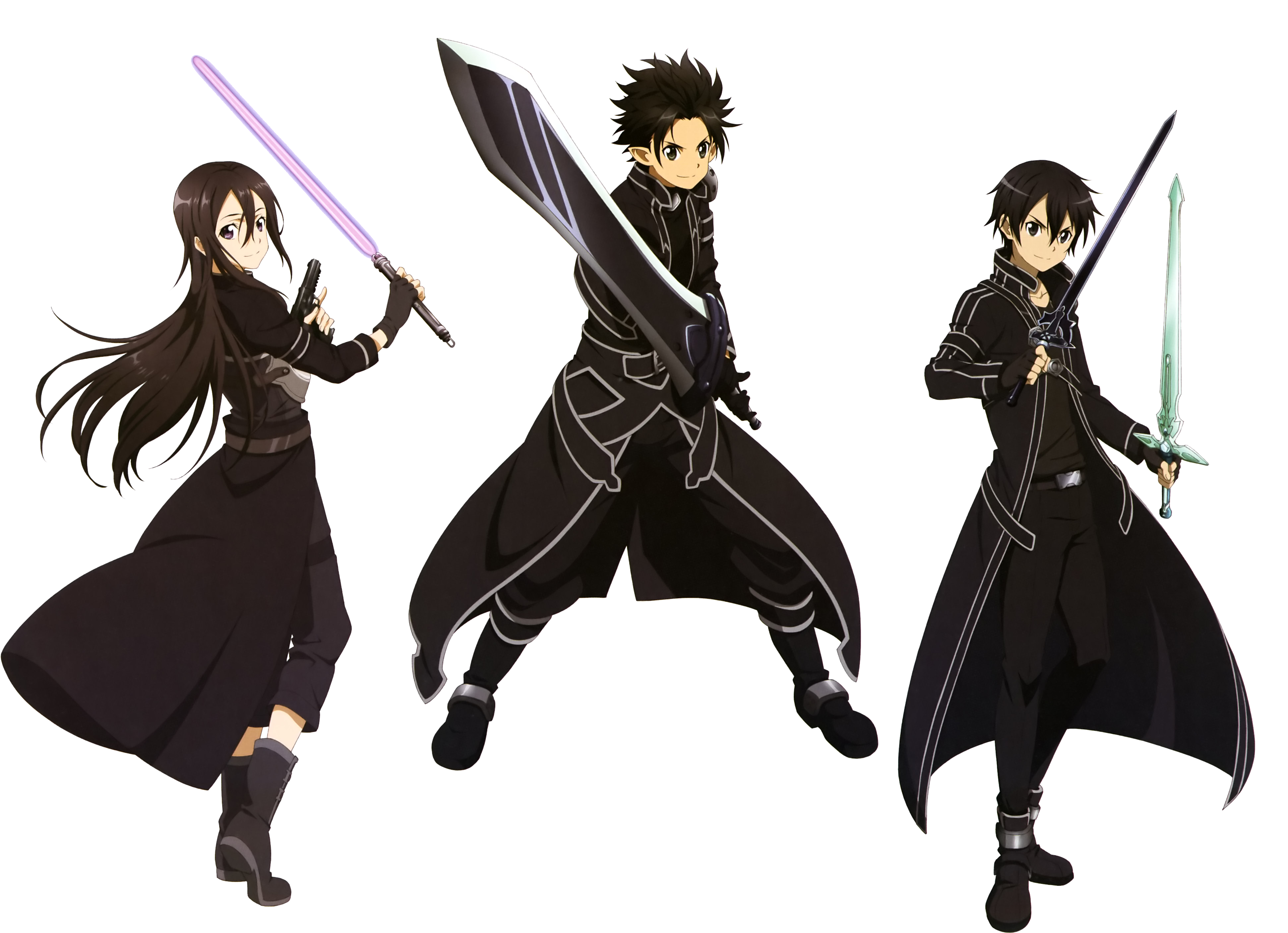 Sword Art Online Fatal Bullet Png Image Transparent - Kirito Sword Art Online (3941x2885), Png Download