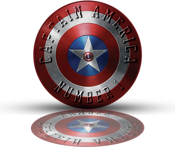 Click And Drag To Re-position The Image, If Desired - Captain America's Shield (600x600), Png Download