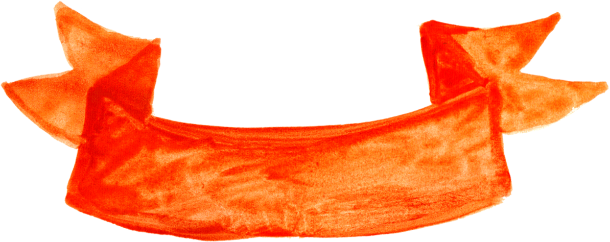 Orange Transparent Watercolour - Watercolor Painting (1500x763), Png Download